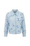 Camicia Crop con Pailettes