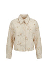 Camicia Crop con Pailettes