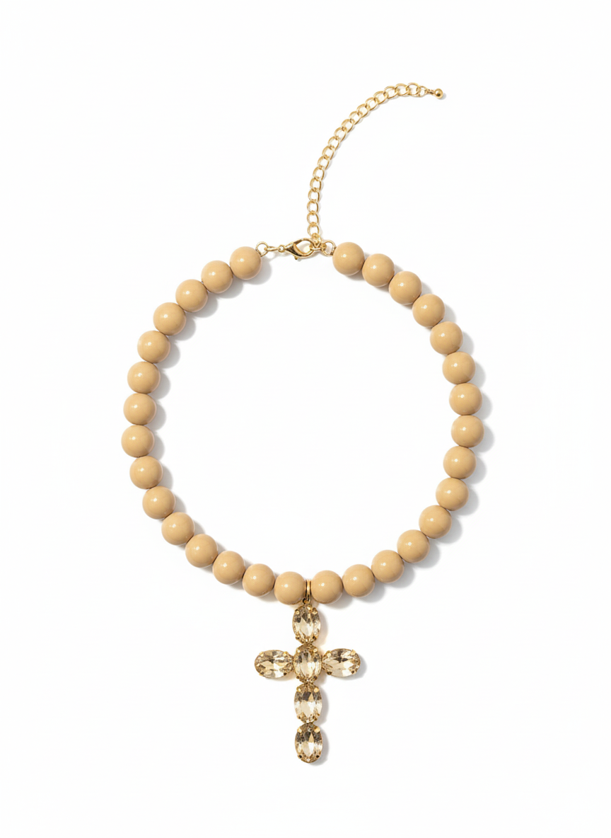 Collana Perline Croci