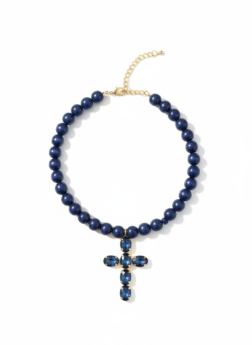 Collana Perline Croci