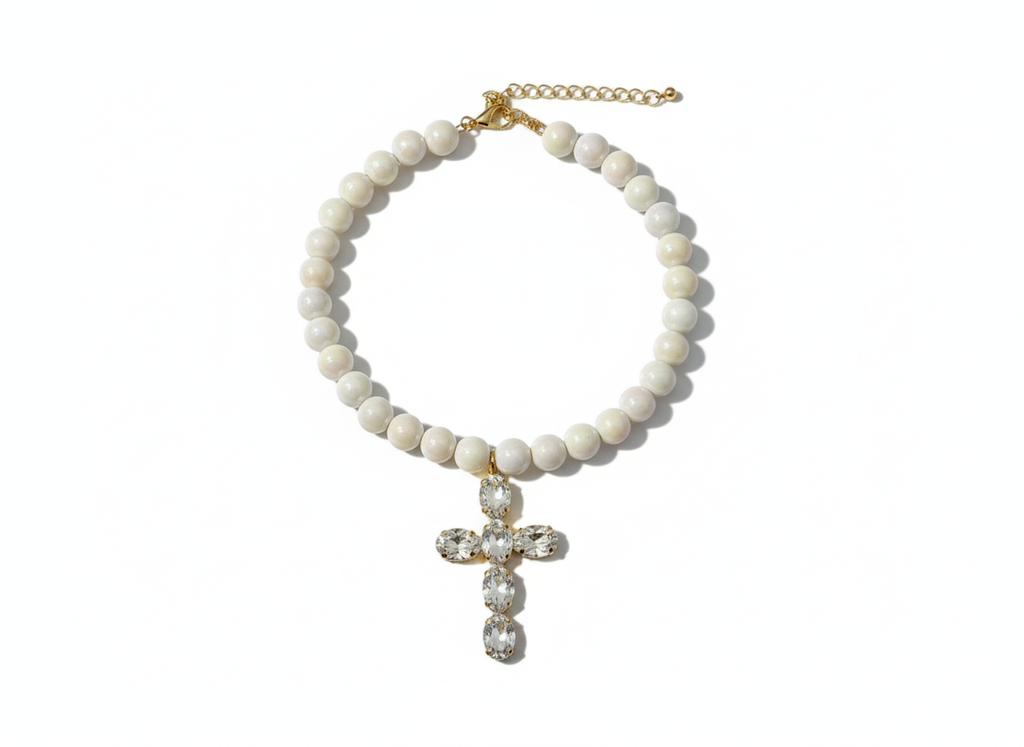 Collana Perline Croci