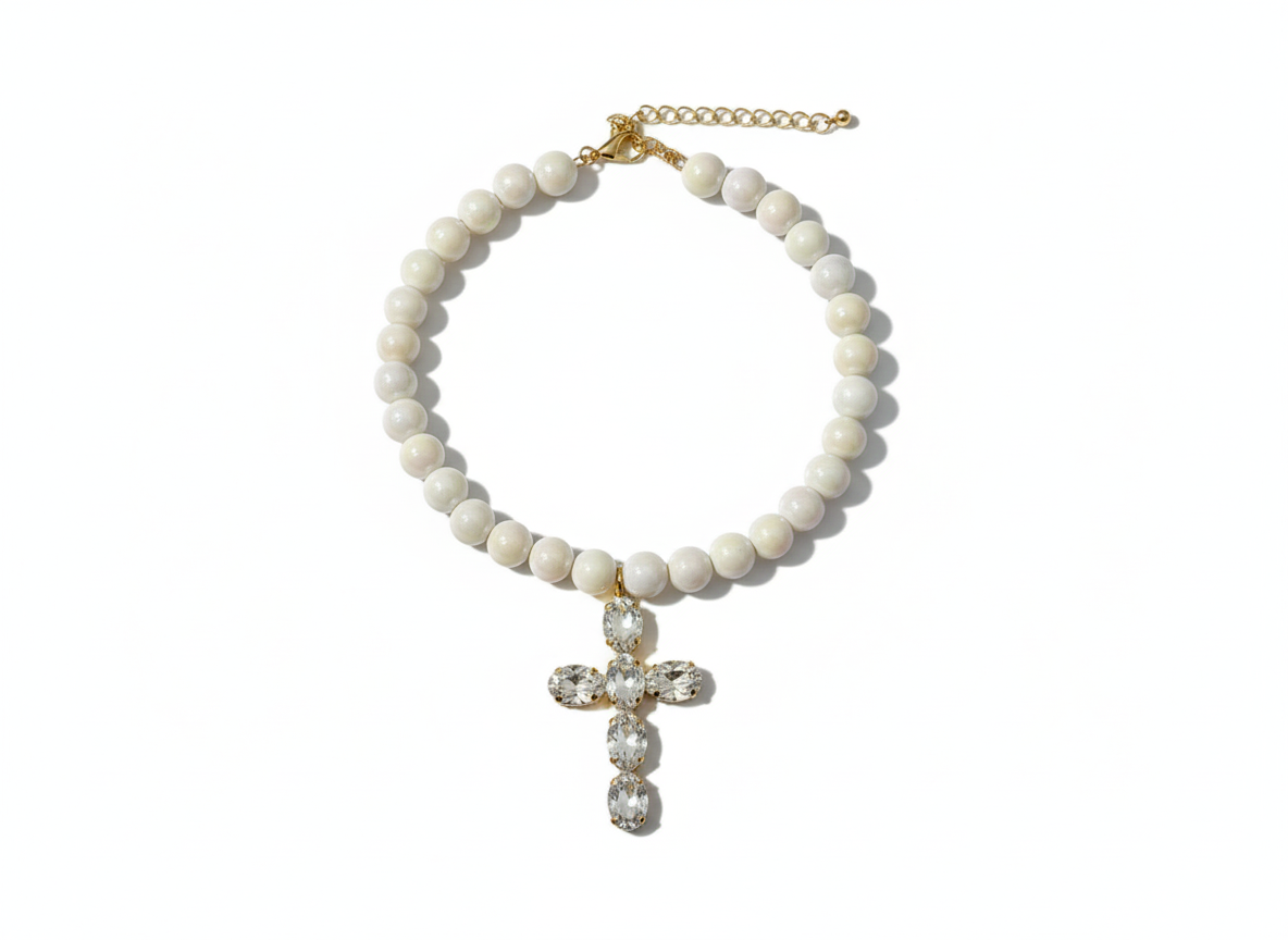 Collana Perline Croci