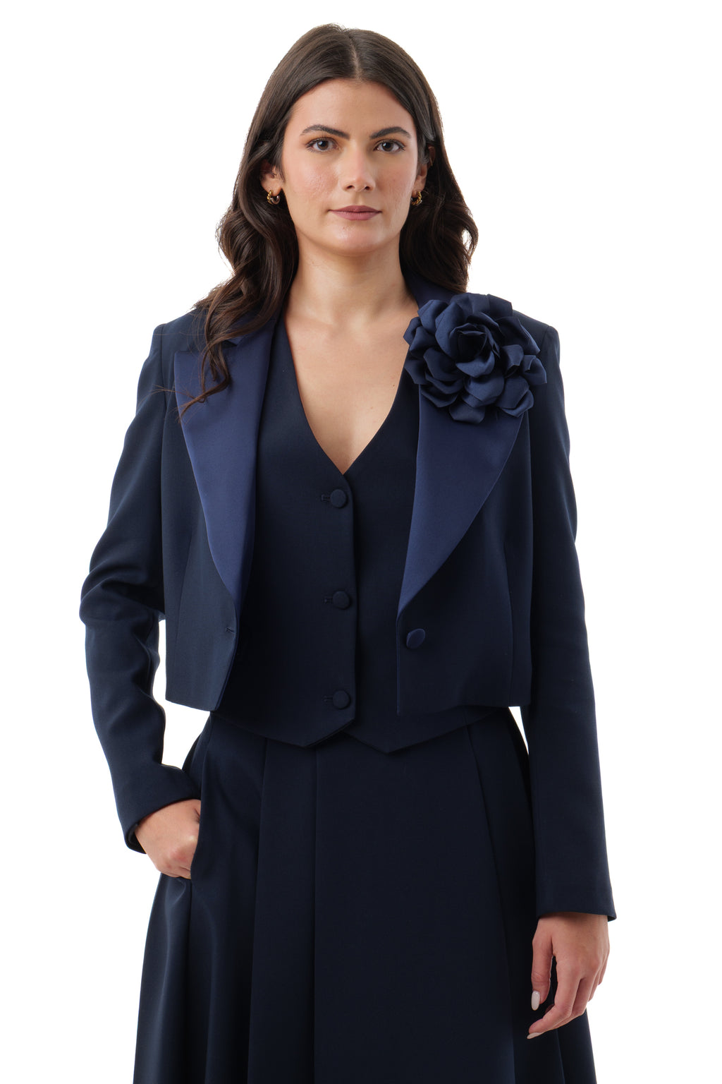 Spilla Fiore in Tessuto