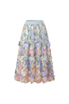 Gonna in Tulle applicazioni Fiori