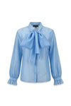 Camicia in Tencel con Fiocco